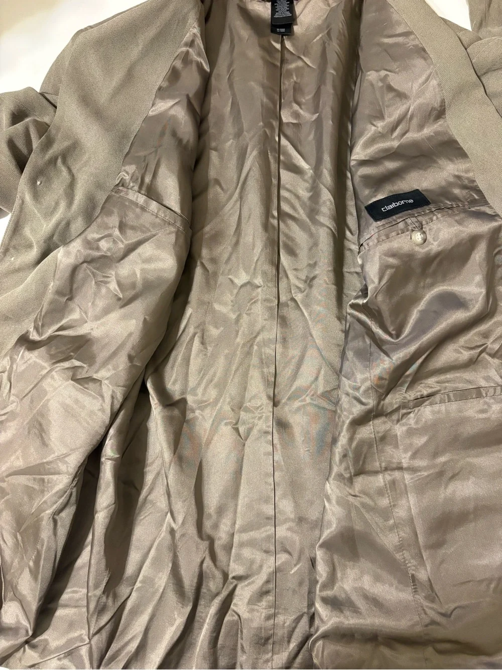 Claiborne Men's Taupe Three-Button Sport Coat